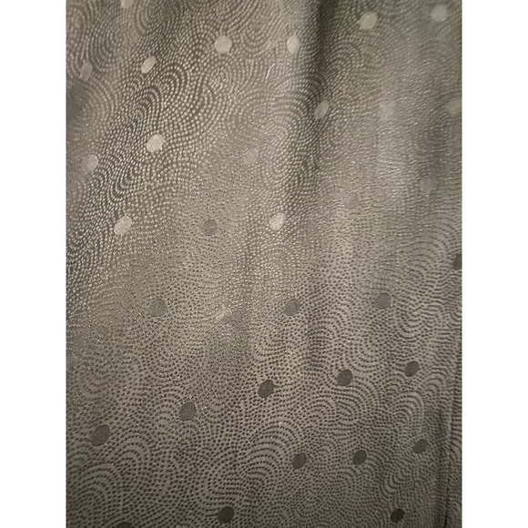 Vintage Anne Klein Pure Silk Button-up Skirt Black Polka Dots Size 12 Flowy NWT - Picture 5 of 16
